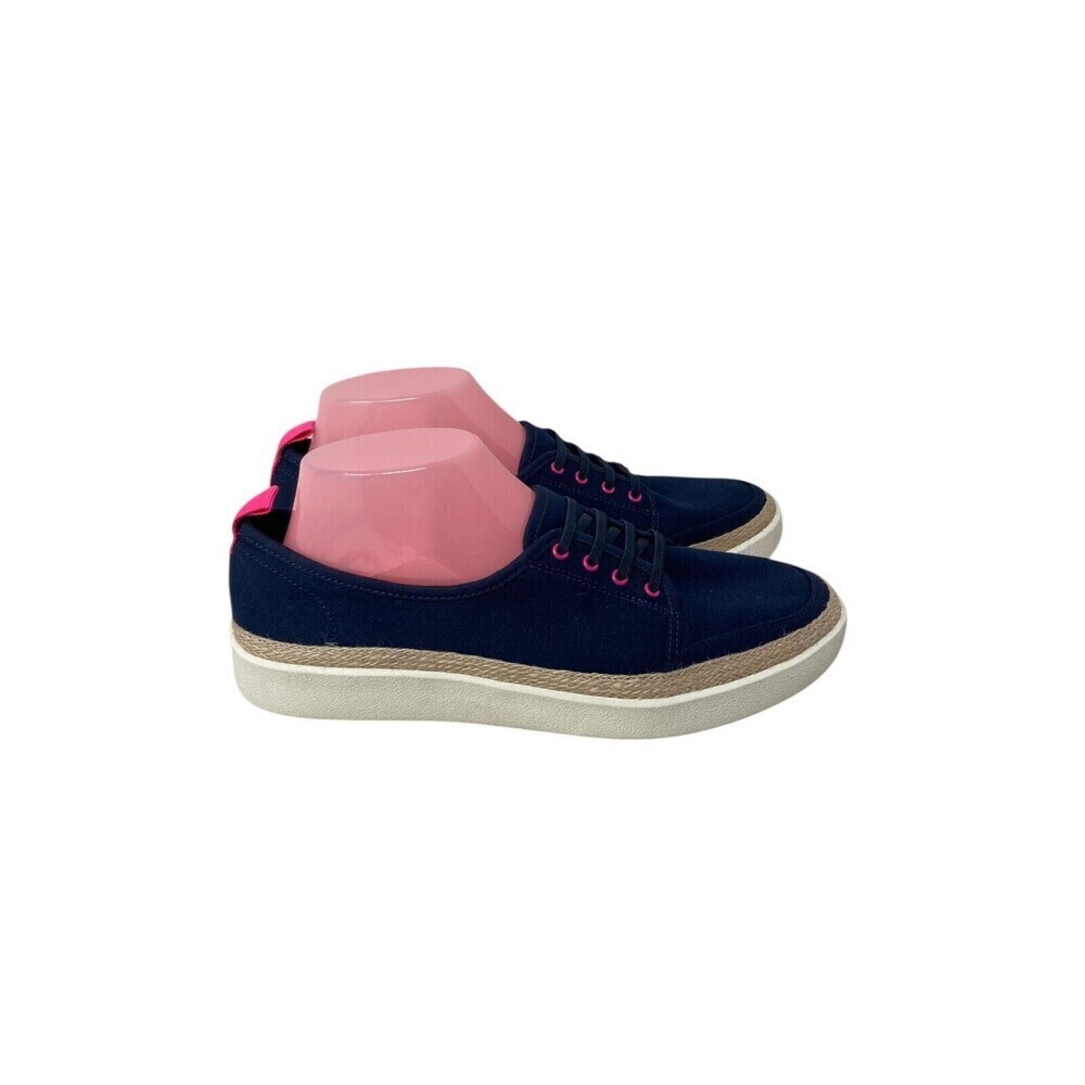 Vionic Jovie Shoes Women's Size 8.5 Blue Pink SlipOn Espadrilles Comfort Sneaker